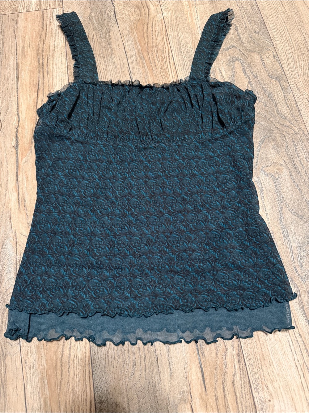 Mexx Teal-Black Floral  Camisole